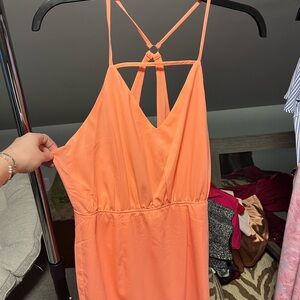 Strappy Peach Dress